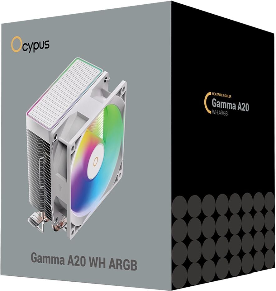 Ocypus Gamma A20 Beyaz ARGB 92 mm Intel(1700p/1851p)-AMD Uyumlu Hava Soğutucu