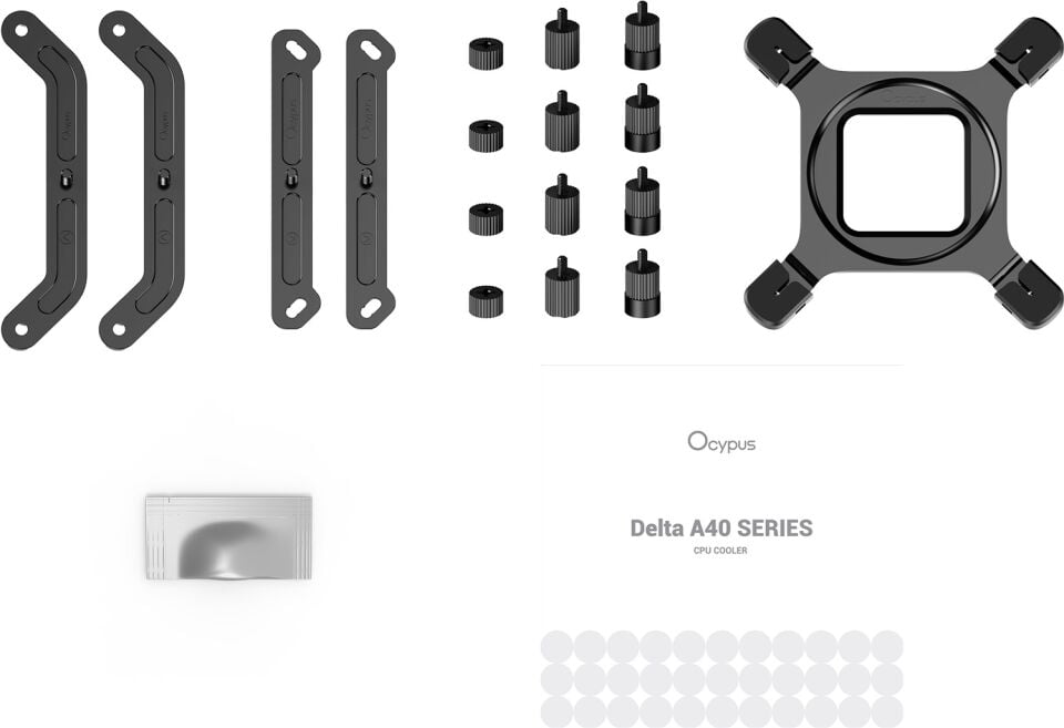 Ocypus Delta A40 Beyaz ARGB 120 mm Intel(1700p/1851p)-AMD Uyumlu Hava Soğutucu