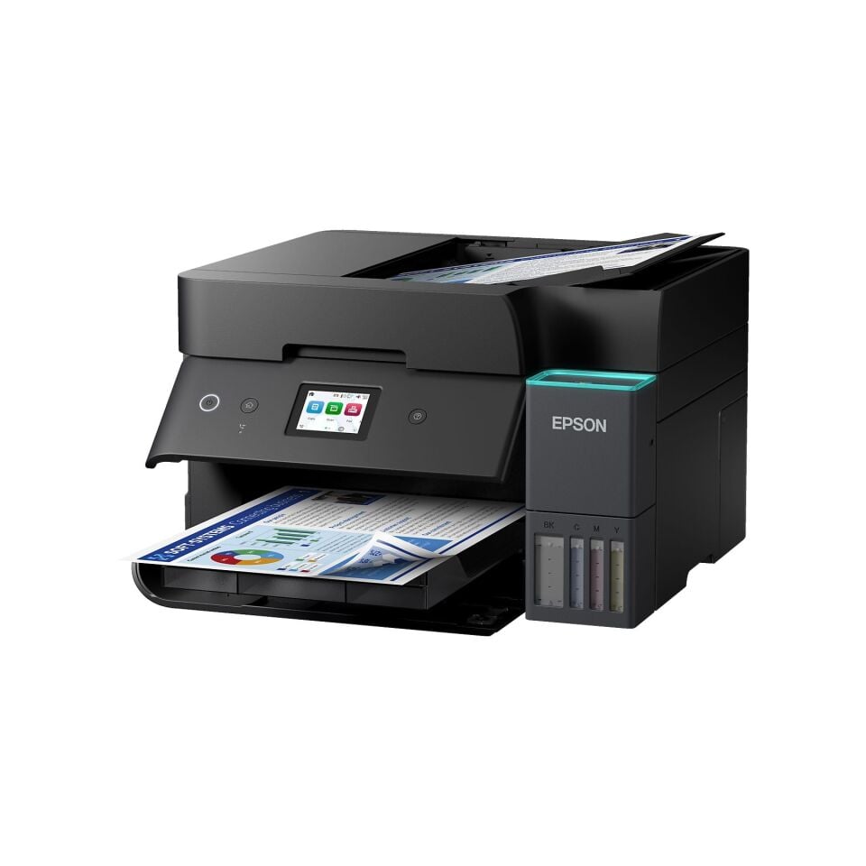 EPSON EcoTank L6390 Fotokopi+Tarayıcı+Faks+Wi-Fi Mürekkep Tanklı Yazıcı Siyah