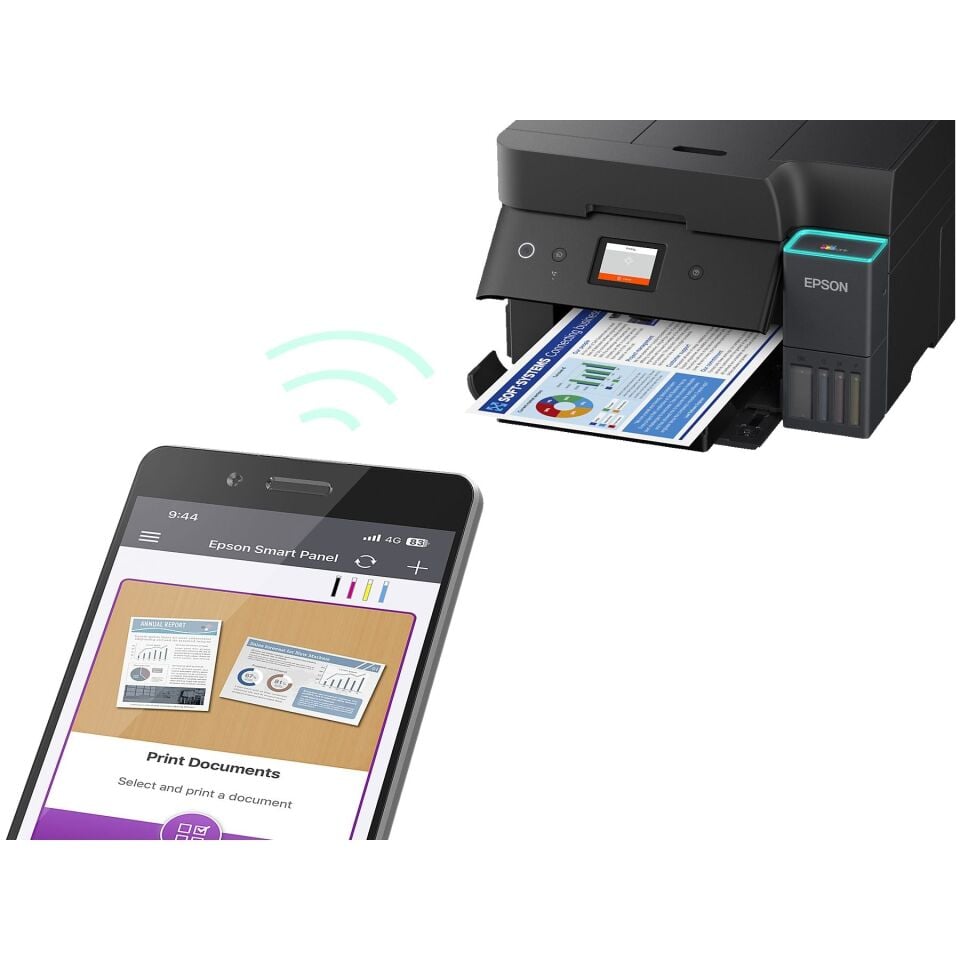 EPSON EcoTank L6390 Fotokopi+Tarayıcı+Faks+Wi-Fi Mürekkep Tanklı Yazıcı Siyah
