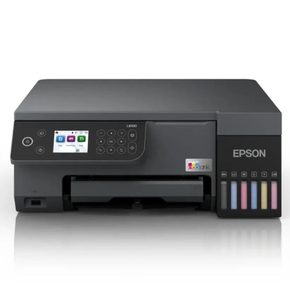 Epson EcoTank L8100 Wi-Fi + Tarayıcı + Fotokopi Renkli Çok Fonksiyonlu Tanklı Mürekkep Püskürtmeli Yazıcı