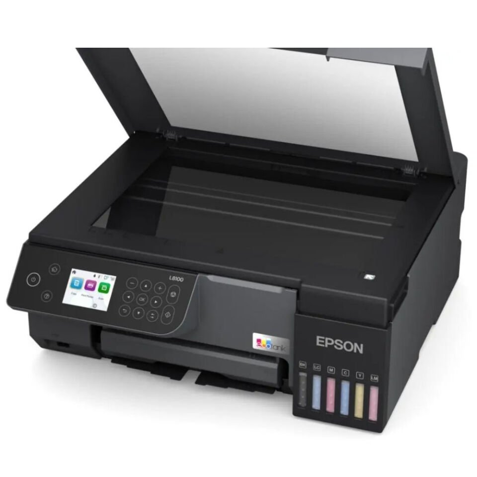 Epson EcoTank L8100 Wi-Fi + Tarayıcı + Fotokopi Renkli Çok Fonksiyonlu Tanklı Mürekkep Püskürtmeli Yazıcı