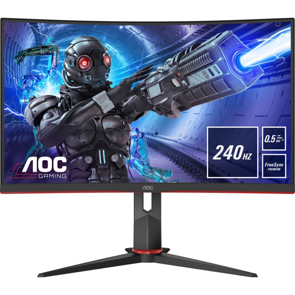 AOC C27G2ZU/BK 27 inc 240Hz 0.5 ms (HDMI+Display) FreeSync Full HD Curved Monitör