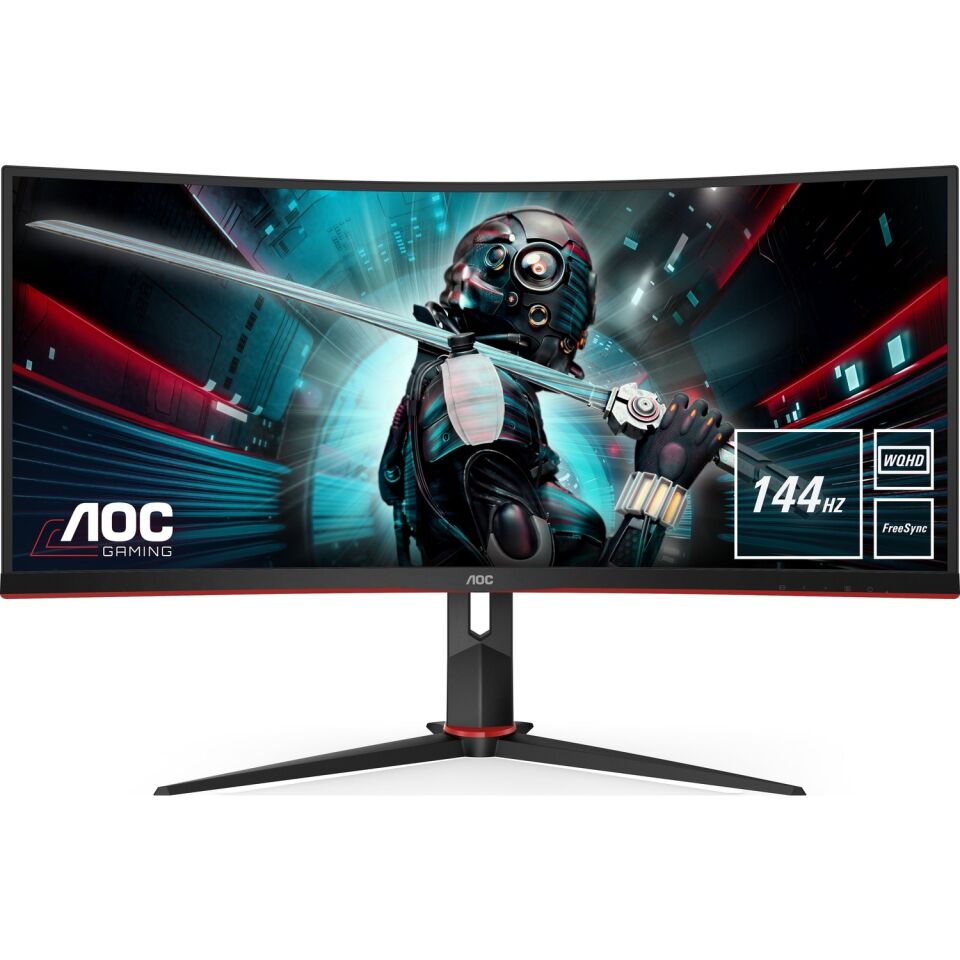 AOC CU34G2X/BK 34 inc 144Hz 1ms (HDMI+Display) FreeSync ultra HD LED Monitör