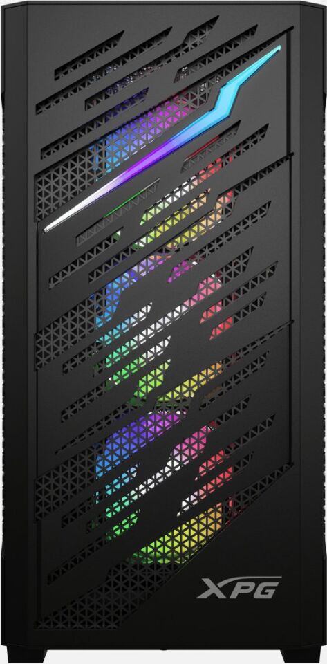XPG Tempered Glass Siyah ARGB USB 3.2 E-ATX Mid-Tower Kasa STARKERAIRBTFMTA-BKCWW