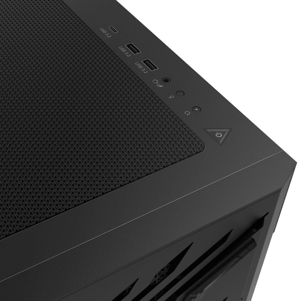 XPG Tempered Glass Siyah ARGB USB 3.2 E-ATX Mid-Tower Kasa STARKERAIRBTFMTA-BKCWW