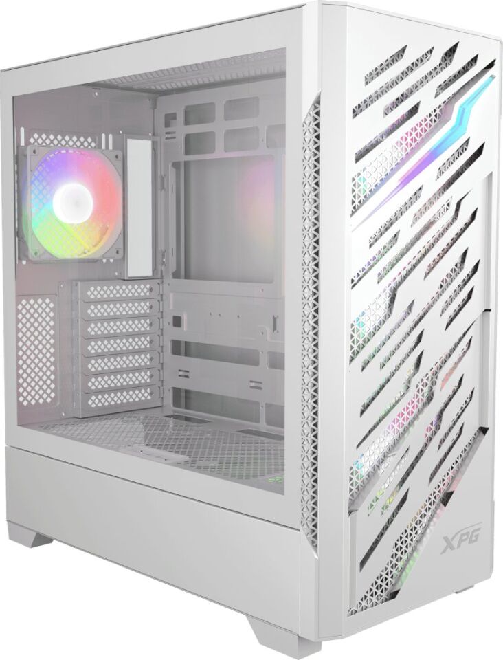 XPG Tempered Glass ARGB Beyaz USB 3.2 E-ATX Mid-Tower Kasa STARKERAIRBTFMTA-WHCWW