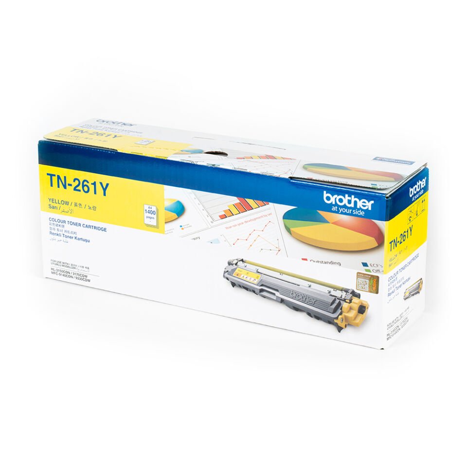 Brother TN-261Y 1400 Sayfa Kapasiteli Sarı Toner