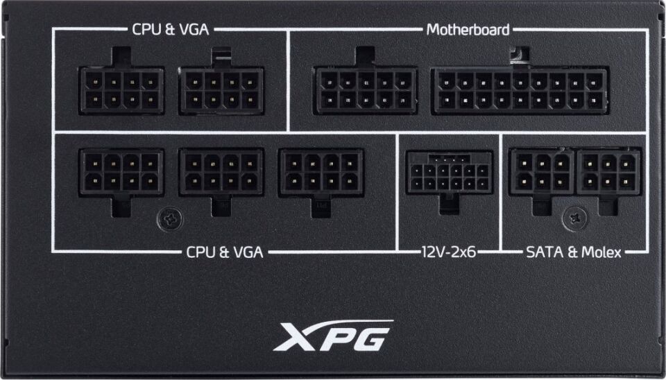 XPG 850W 80+ Gold Full Modüler 120mm Fanlı Güç Kaynağı COREREACTORIIVE850G-BKCEU