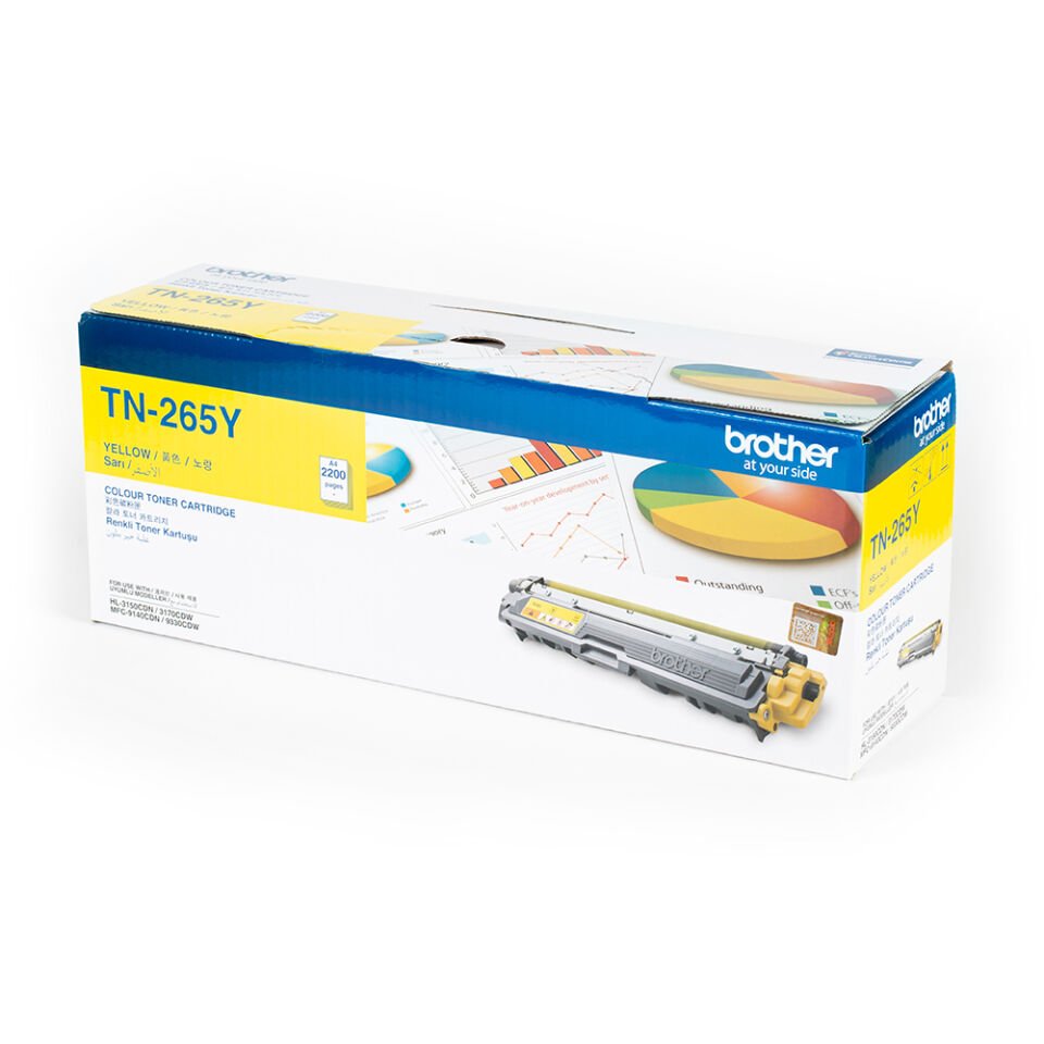 Brother TN-265Y 2200 Sayfa Kapasiteli SarıToner