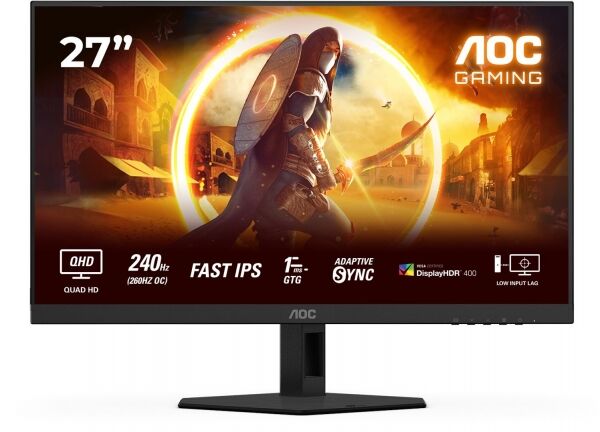 Aoc 27'' Q27G4ZR 0.3ms 260Hz Pivot Fast IPS 2K Gaming Monitör