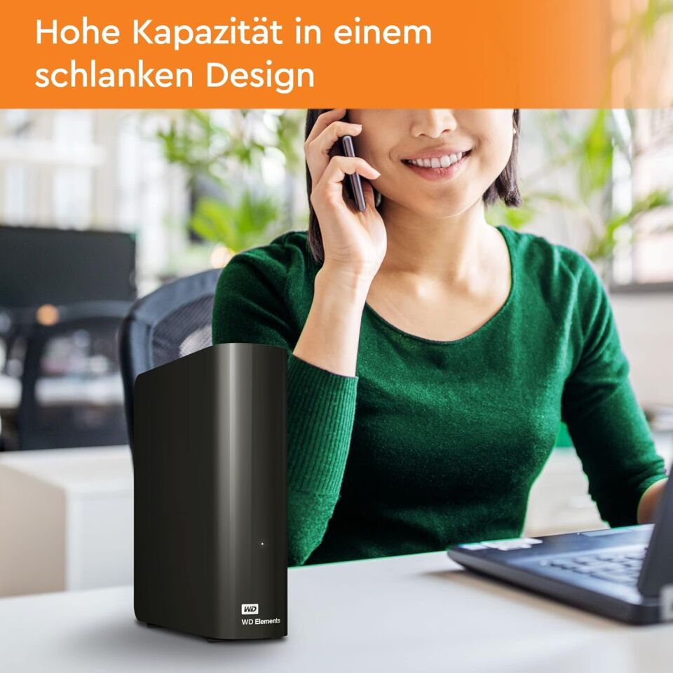 WD 8TB Elements 3.5'' USB 3.0 WDBWLG0080HBK-EESN Taşınabilir Disk