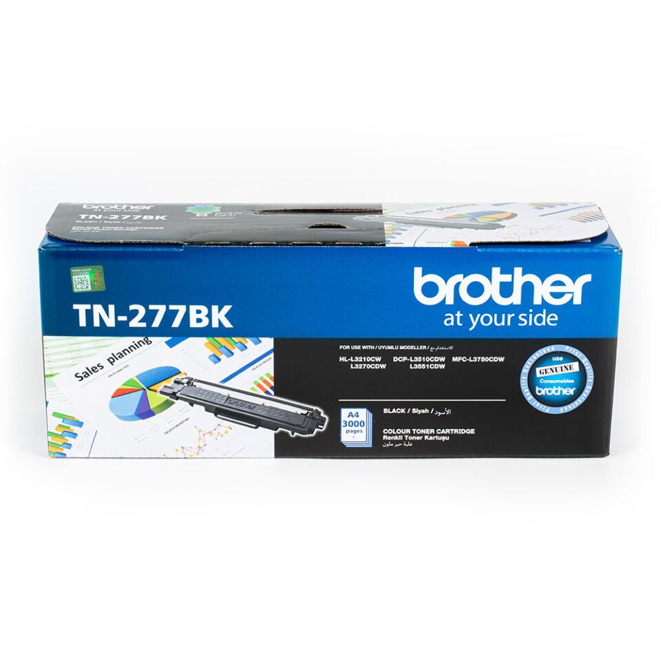 Brother TN-277BK 3000 Sayfa Kapasiteli Siyah Toner