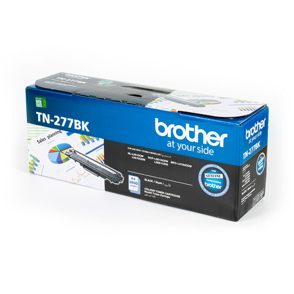 Brother TN-277BK 3000 Sayfa Kapasiteli Siyah Toner