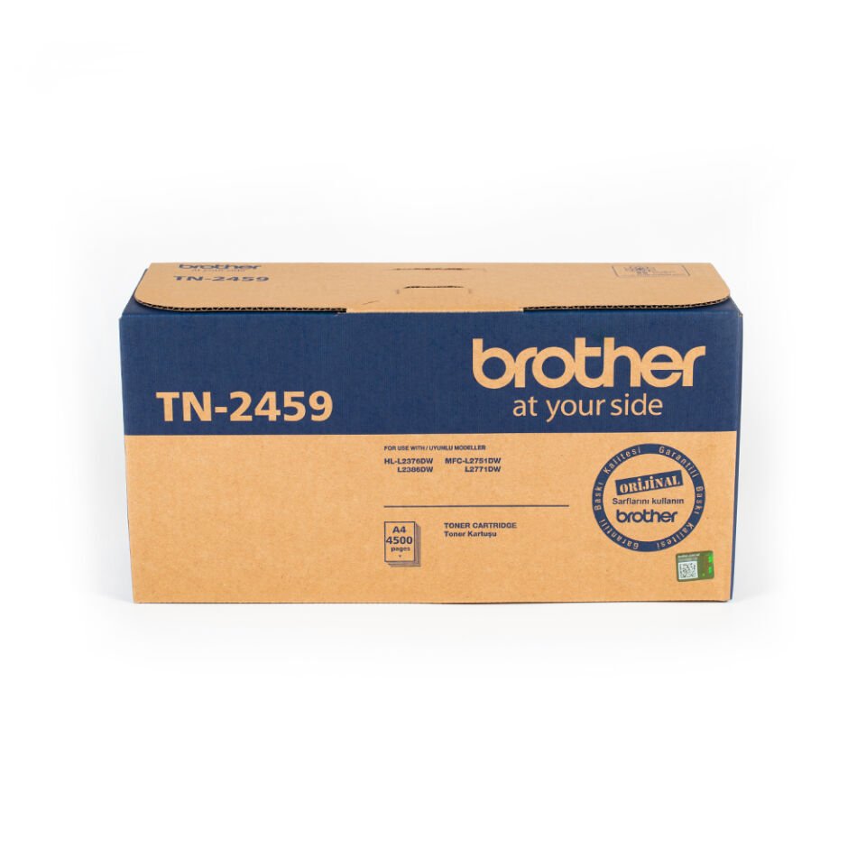 Brother TN-2459 4500 Sayfa Kapasiteli Siyah Toner