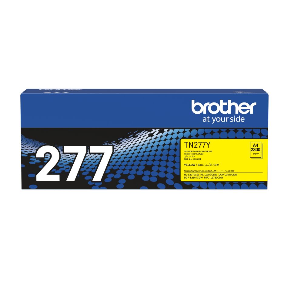 Brother TN-277Y 2300 Sayfa Kapasiteli Sarı Toner