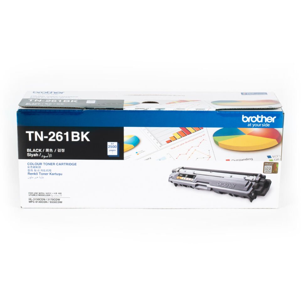 Brother TN-261BK 2500 Sayfa Kapasiteli Siyah Toner