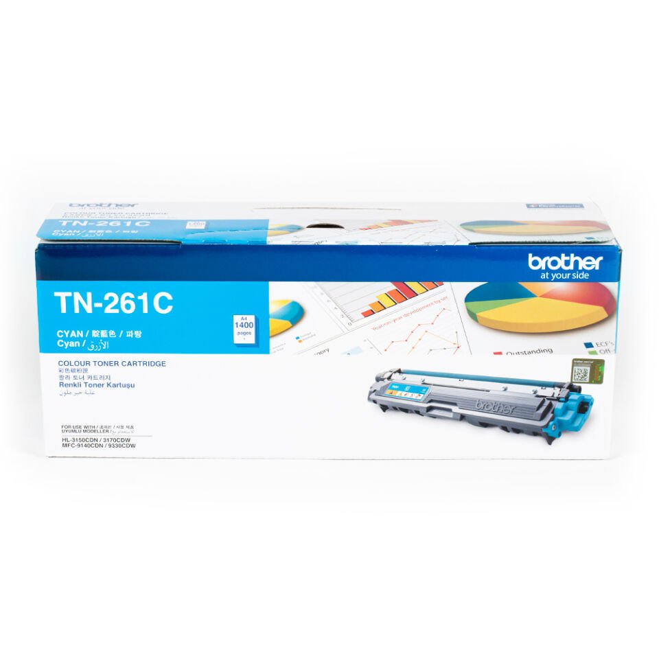 Brother TN-261C 1400 Sayfa Kapasiteli Mavi Toner
