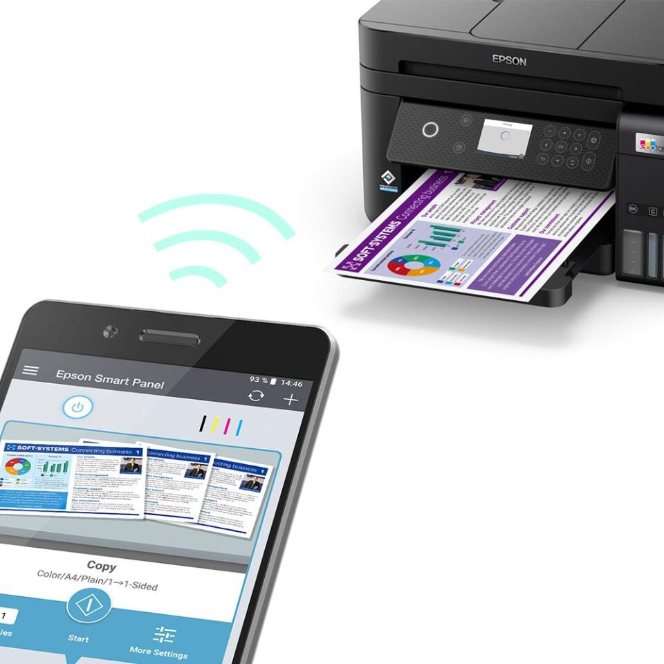 Epson EcoTank L6270 Wi-Fi + Tarayıcı + Fotokopi Renkli Çok Fonksiyonlu Tanklı Mürekkep Püskürtmeli Yazıcı