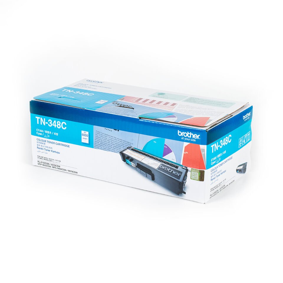 Brother TN-348C 6000 Sayfa Kapasiteli Mavi Toner
