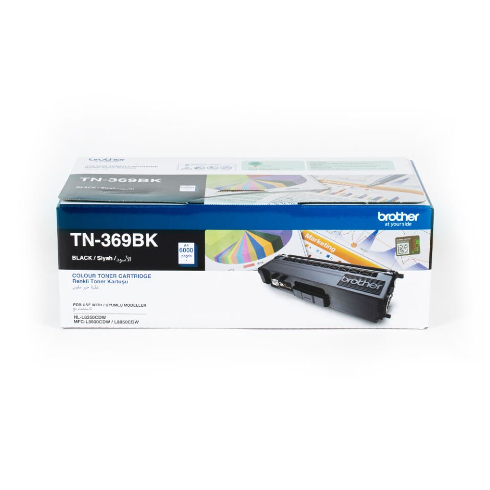 Brother TN-369BK 6000 Sayfa Kapasiteli Siyah Toner