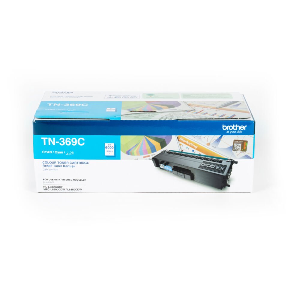 Brother TN-369C 6000 Sayfa Kapasiteli Mavi Toner