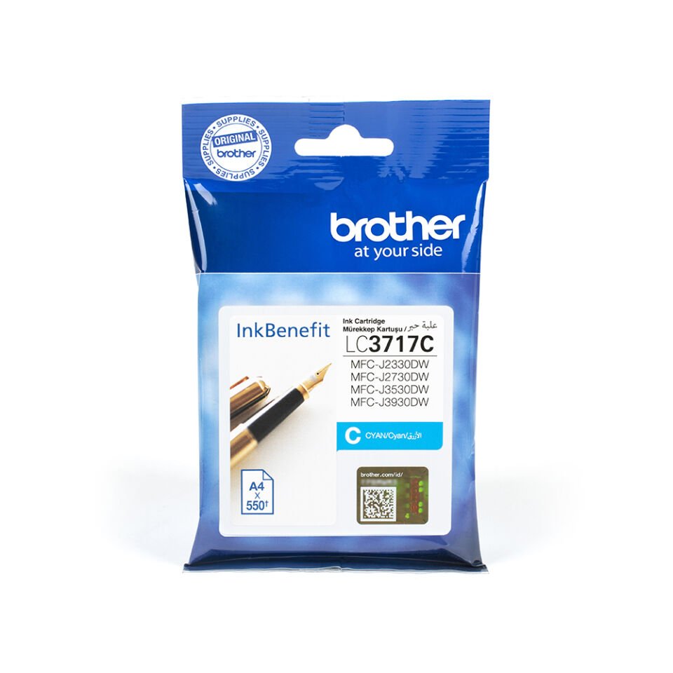 Brother LC3717C 550 Sayfa Kapasiteli Mavi Kartuş