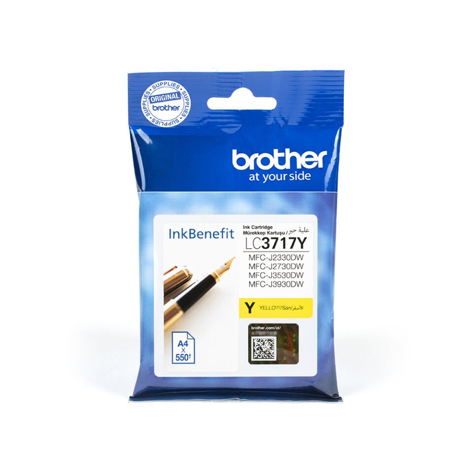 Brother LC3717Y 550 Sayfa Kapasiteli Sarı Kartuş