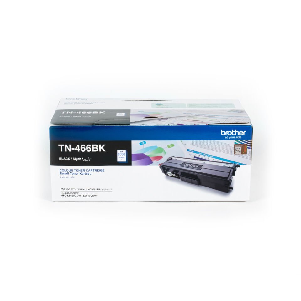 Brother TN-466BK 6500 Sayfa Kapasiteli Siyah Toner