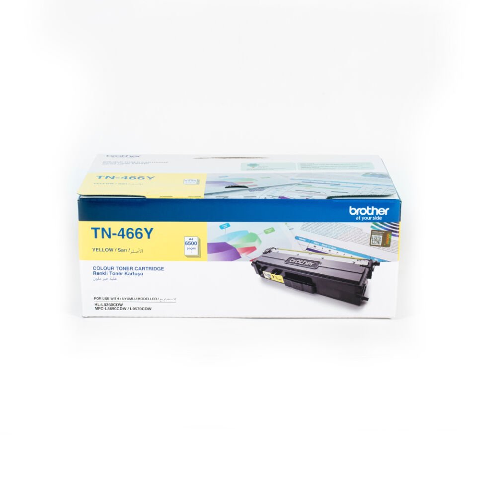 Brother TN-466Y 6500 Sayfa Kapasiteli Sarı Toner