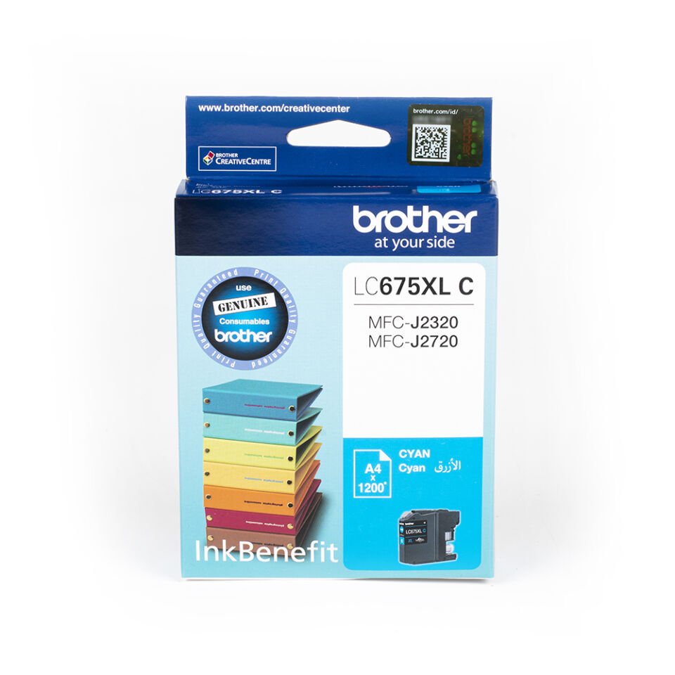 Brother LC675XLC 1200 Sayfa Kapasiteli Mavi Kartuş