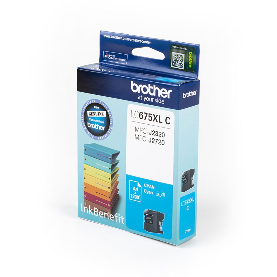 Brother LC675XLC 1200 Sayfa Kapasiteli Mavi Kartuş