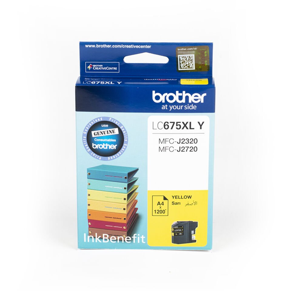 Brother LC675XLY 1200 Sayfa Kapasiteli Sarı Kartuş