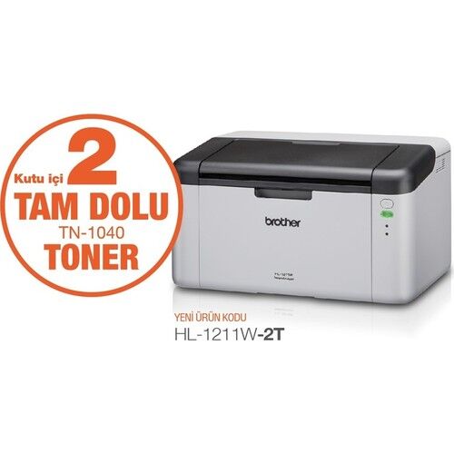 Brother HL-1211W Wifi Mono Lazer Yazıcı 2 Tonerli