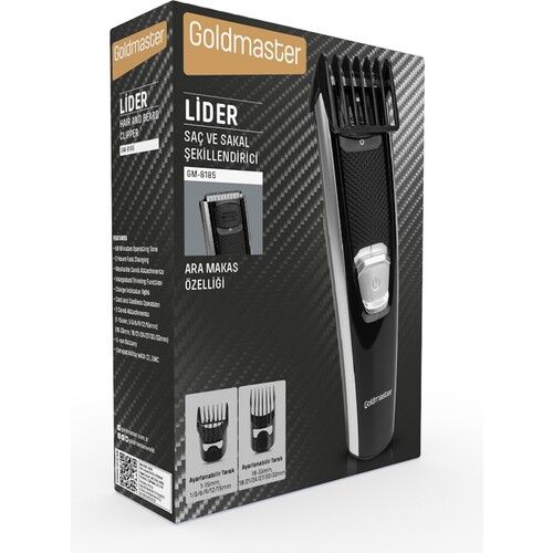 GoldMaster Lider GM 8185 Çelik Başlıklı Saç Sakal Şekillendirme Makinesi