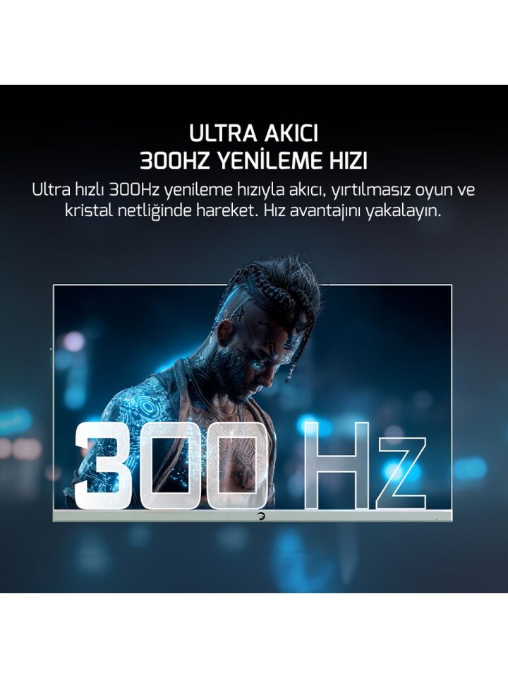 Gamepower Rapid V90 27'' 0.5 ms Full HD Pivot 300 Hz Oyuncu Monitörü