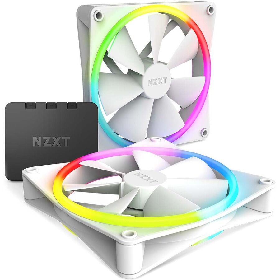 NZXT F140 RGB Duo Beyaz 2x140 mm+Fan Kontrolcü  RF-D14DF-W1