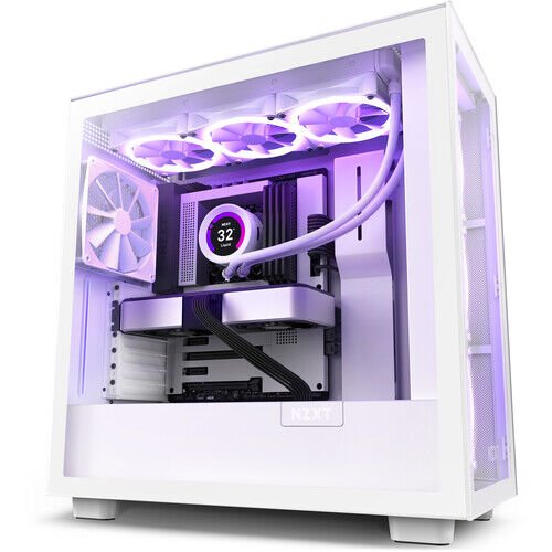 NZXT H Series H7 (2023) Elite Edition CM-H71EW-02 Beyaz ATX Mid Tower Gaming (Oyuncu) Kasa