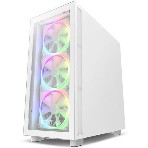 NZXT H Series H7 (2023) Elite Edition CM-H71EW-02 Beyaz ATX Mid Tower Gaming (Oyuncu) Kasa
