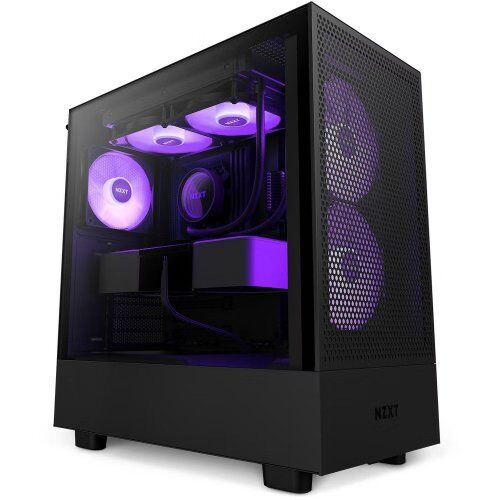 NZXT H Series H5 Flow CC-H51FB-R1 Siyah ATX Mid Tower Gaming (Oyuncu) Kasa