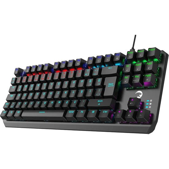 Gamepower Overlord 60M Mekanik Mavi Switch Türkçe Q 88 Tuş USB Gaming Klavye