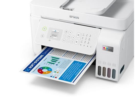 Epson L5296 Mfp Yazıcı-Tar-Fot-Fax Wi-Fi Renkli Tanklı Beyaz Yazıcı