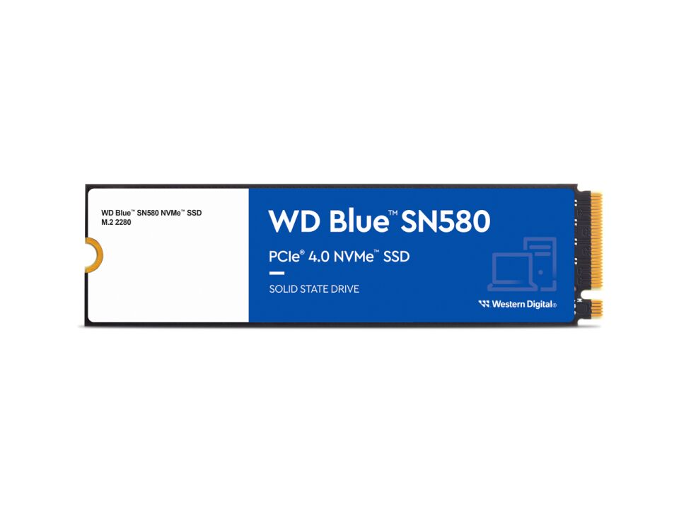 WD 500GB Blue SN580 WDS500G3B0E Nvme Gen4 4000MB/S 3600MB/S SSD Disk