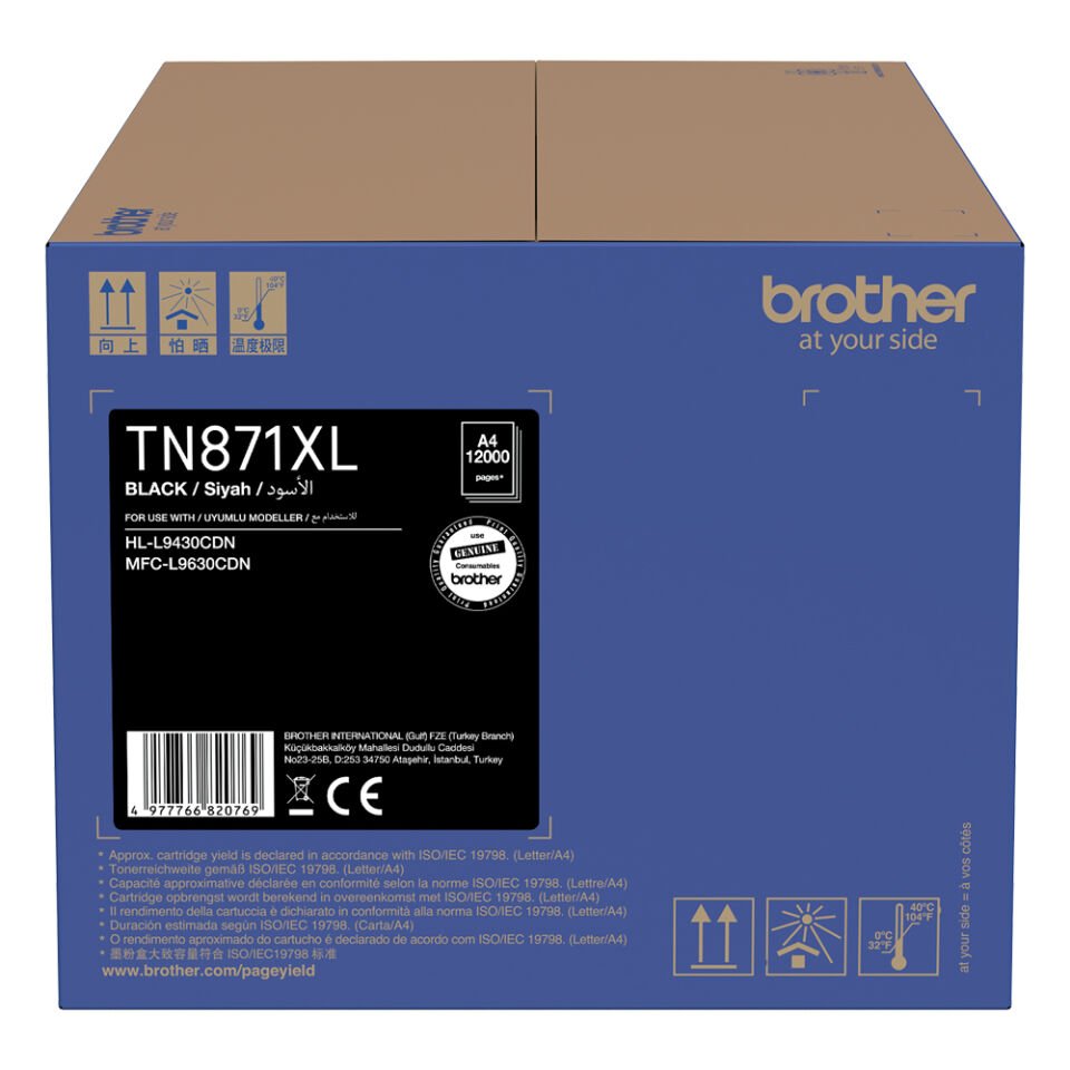 BROTHER TN-871XLBK Süper Yüksek Kapasiteli Toner SİYAH (12.000 sayfa)