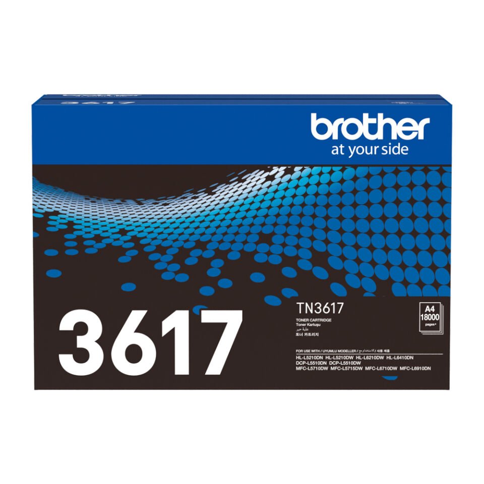 BROTHER TN-3617 Süper Yüksek Kapasiteli Toner SİYAH (18.000 sayfa)