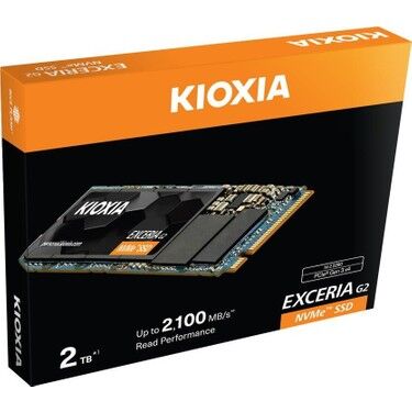 KIOXIA PCIe M2 2TB EXCERIA G2 NVMe SSD 3D 2100/1700 (LRC20Z002TG8)