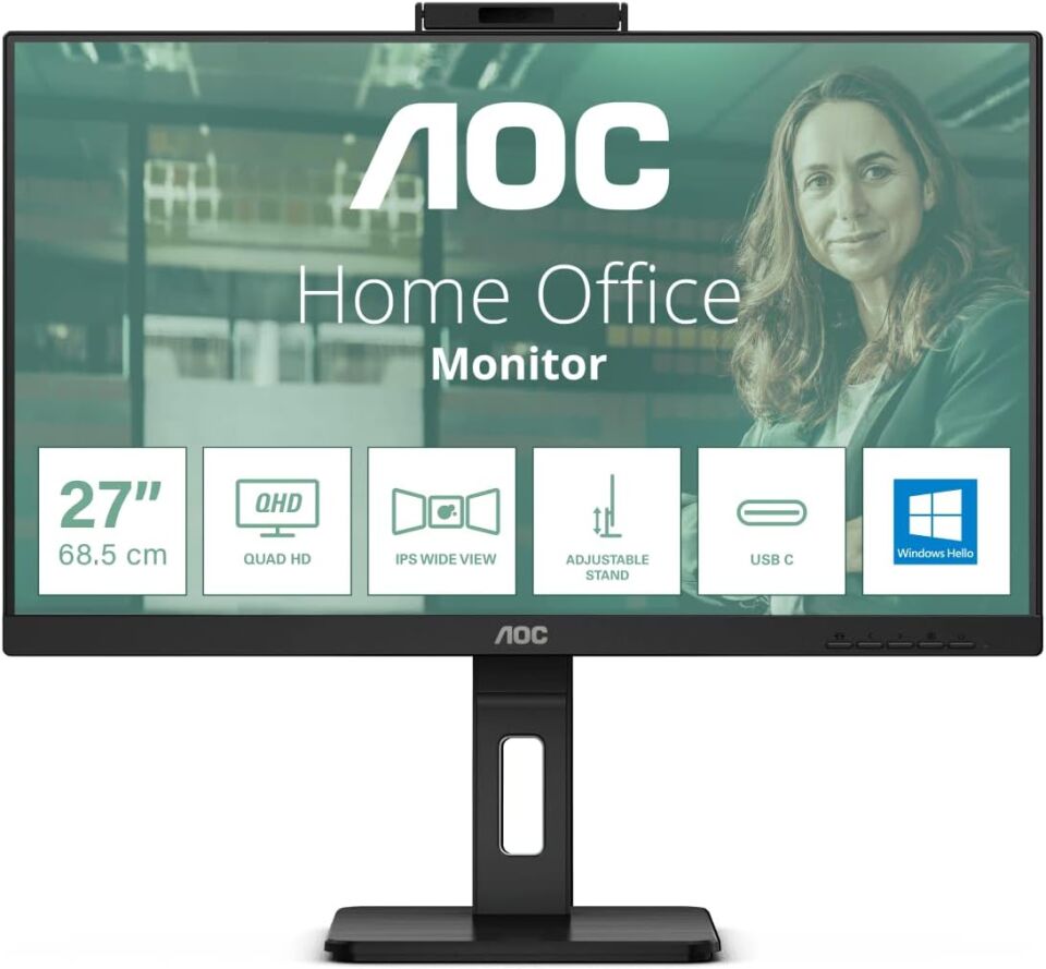 Aoc Q27P3QW 27'' 4ms 75Hz 2K Quad Hd IPS Pivot Kameralı Monitör