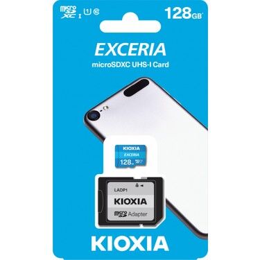 Kioxia 128GB Excaria Micro SDXC UHS-1 C10 100MB/sn Hafıza Kartı LMEX1L128GG2