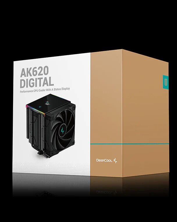 DeepCool AK620 DİJİTAL 120 mm Intel-AMD Uyumlu Siyah Hava Soğutucu