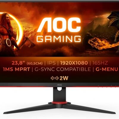 AOC 23.8'' 24G2SPAE/BK 165Hz 1ms Freesync Premium FHD IPS Gaming Monitör (Ölü Pixel)